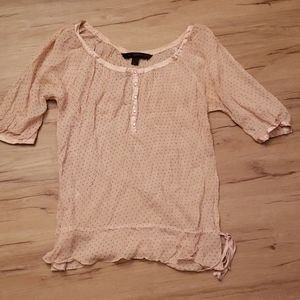 Express - Blush Polka Dots Blouse